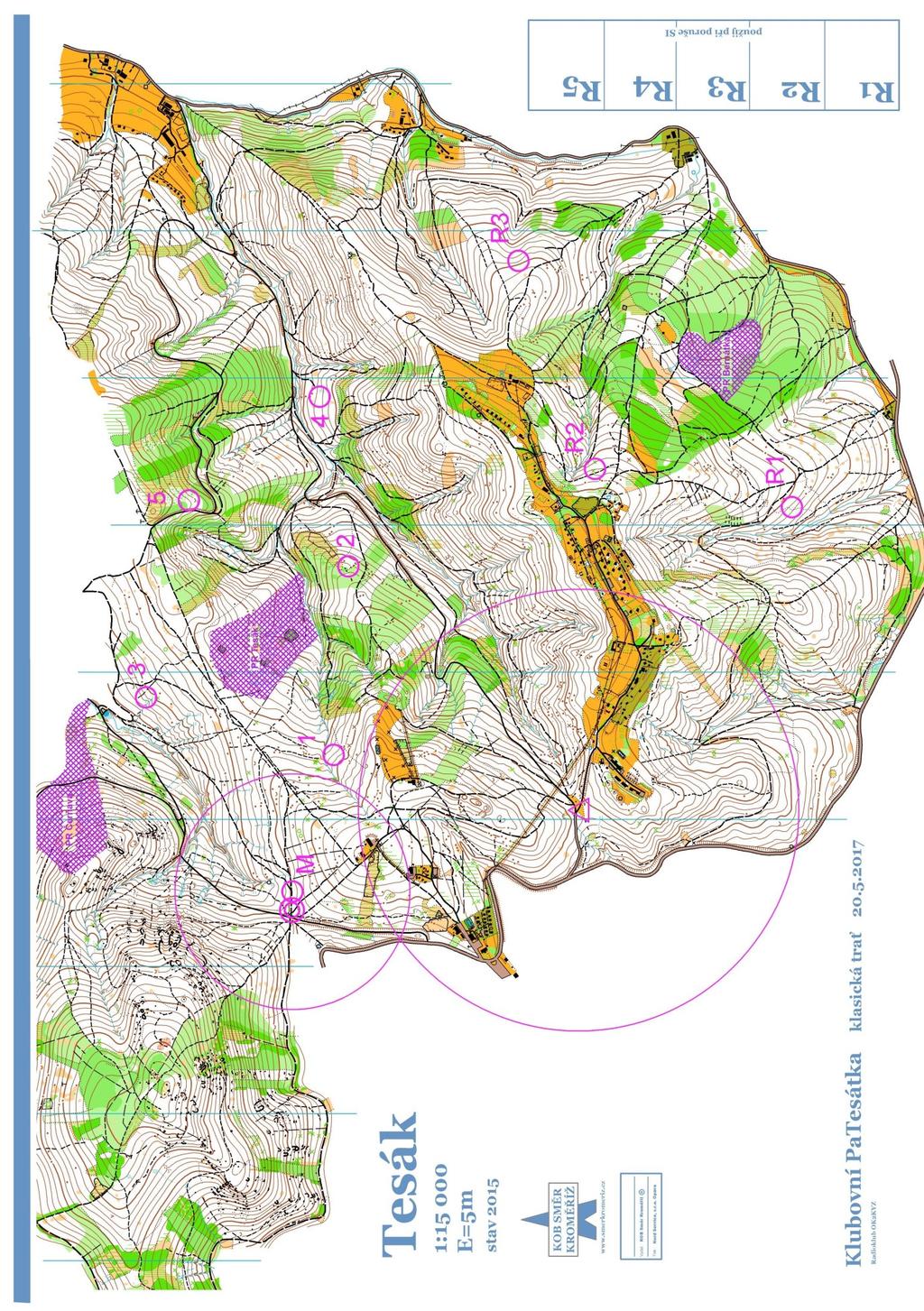 Mistrovská soutěž v ROB na klasické trati MAPA 3,5 MHz