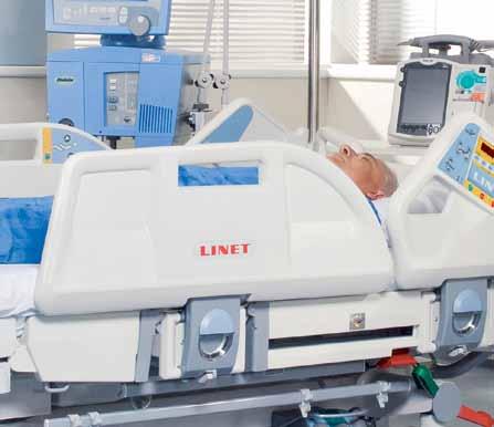 Ucelený koncept bezpečnosti Lůžko Multicare LE slouží k hospitalizaci pacientů v kritickém stavu při současném zajištění bezpečnosti pacientů s různými riziky.