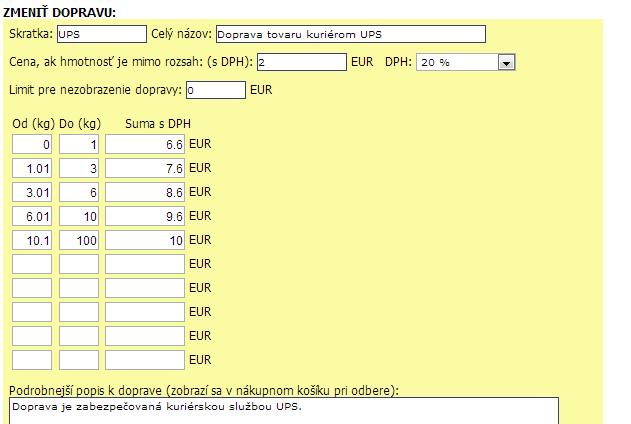 V tejto súvislosti boli zmenené aj niektoré importy i6ws a možnosť