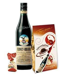Fernet Branca 160g Borghetti 160g Fernet Branca Bombóny z horkej čokolády plnenéso značkovým fernetom Fernet Branca.
