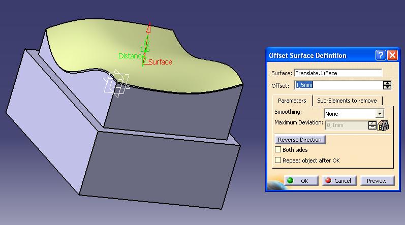 3. ZÍSKÁVÁNÍ MRAKU BODŮ PRO VOLNĚ DEFINOVANÉ TABULKY Pro generování souřadnic mraku bodů použijeme software Catia V5R19 kde si pro názornost vytvoříme tvarově složitou plochu na které bude provedena