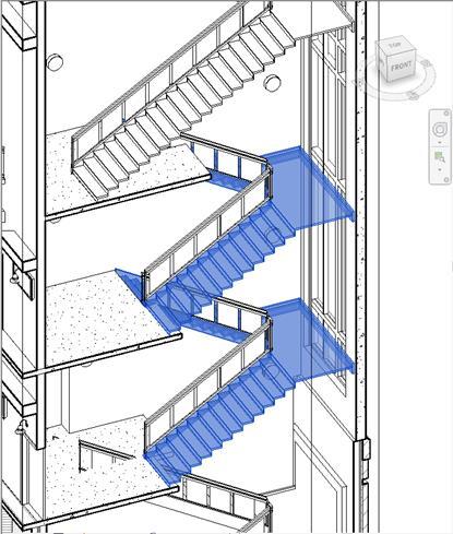 Vícepodlažní schodiště možnost vytvořit vícepodlažní schodiště ze schodišť vytvořených pomocí nejběžnějších ramen zarovnání schodiště na každém podlaží pomocí pozice středu podesty nebo počátečního