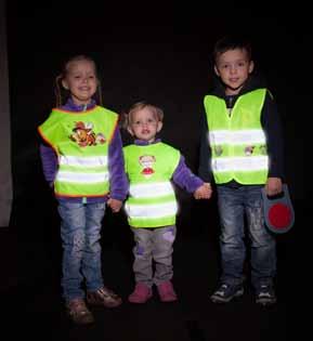 Reflexní dětské bezpečnostní vesty Splňují evropskou normu kvality EN 1150 822 - dětská reflexní