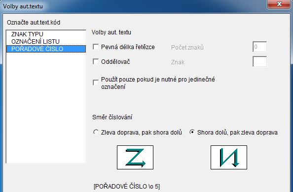 Jsou zde pravidla, vzorec musí obsahovat Název listu nebo Komentář listu.