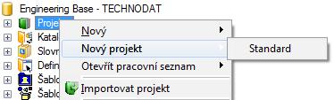 Pod kartou Obecné atributy se nachází všeobecné atributy k projektu jako např. Společnost, Dodavatel a data o zákazníkovi. Tímto symbolem názvem.