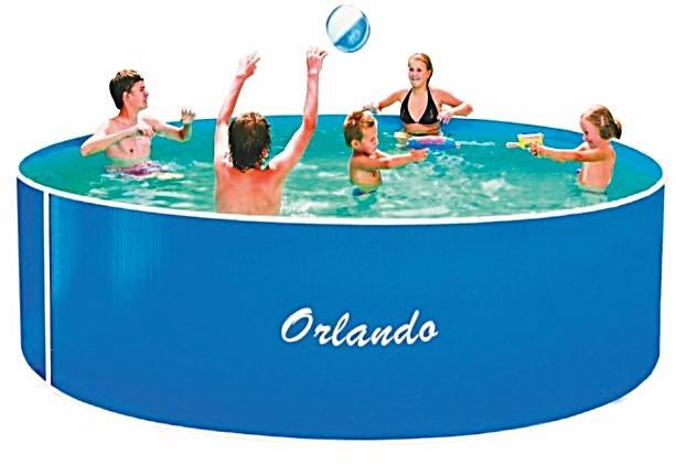 Bazén kruhový Florida 3,05 x 0,76 m, kovová konstrukce a silná PVC folie,