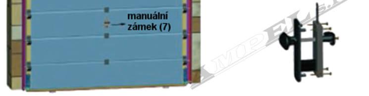 Ujistěte se, že je uprostřed 14 Připojte ocelové lanko k bezpečnostní pojistce lanka