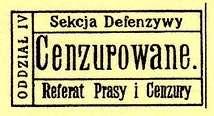 Tato cenzura je v publikaci o Polské cenzuře korespondence z let 1918-1922 vedena na str. 152 mezi třemi cenzurami ze Střední Litvy (Litwy Środkowej).