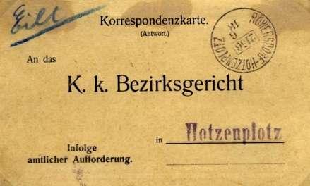 - 32 - váno od r.1850. Bylo známo s otisky v černé a modré barvě. Pošta v Místku byla v provozu od 15.března 1849. Razítko na recepise je psáno německy, je jednořádkové. Ing.