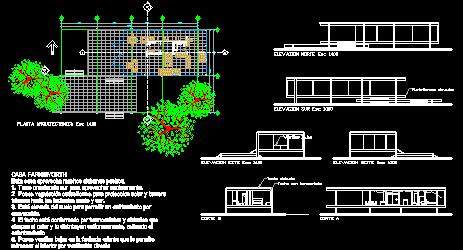 Farnsworth house, Ilinois,