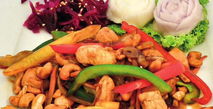 salad Alergeny: 1, 4, 6, 7, 14 84 Phad am Mun oi s kuřecím 169 Kč s hovězím 199 Kč Jemné plátky hovězího nebo
