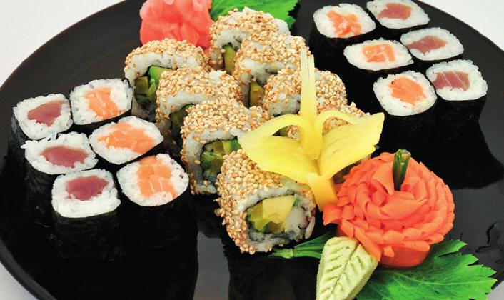 avocado 69 kč,, 6x kappa maki 49 kč, 6x oshinko maki 49 kč, 6x avocado maki 59 kč, 6x