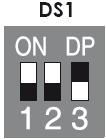 V prípade použitia len jedného krídla brány, nastavte prepínače DS1 nasledovne : 1=OFF 2=OFF 3=ON Režim automatického zatvorenia Prvý príkaz ŠTART bránu otvorí.