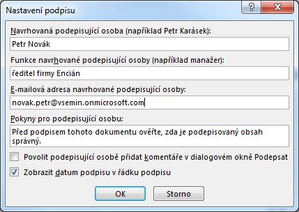 12 Řádek podpisu Digitální ID (digitální certifikát) usnadňuje ověření identity a může sloužit k elektronickému podepisování důležitých dokumentů.