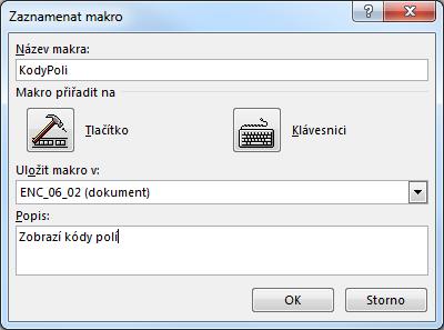 Kapitola 6: Karta Zobrazení 80 zobrazeno místo tlačítka Rozdělit. Můžeme také příčku posunout tažením myší mimo dokument. Enc_06_02. docm Klávesové zkratky Okno Makra 6.