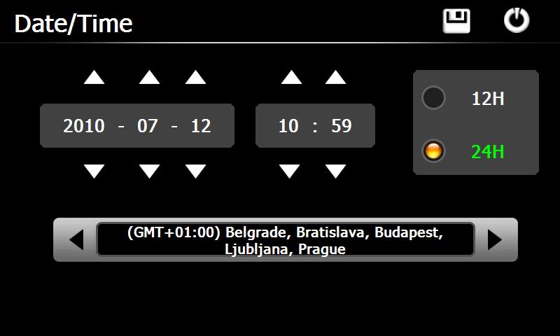 20. Kalibracija Pritisnite " " ikono za vstop v spodnji meni.