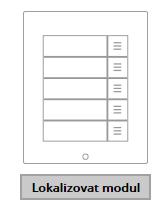 Poznámka Připojené rozšiřující moduly jsou zobrazeny v pořadí odpovídajícím jejich propojení. Moduly připojené dále od základní jednotky jsou zobrazeny v seznamu níže.