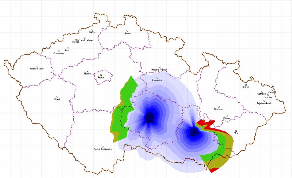 P říloha č.18 Obr. 18 Diagram pokrytí parametrů č.2. Obr. 19 Diagram pokrytí parametrů č.