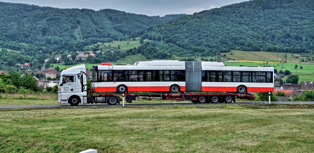 Cesta k novým trolejbusům Foto Petr Šašek Výběrové řízení na dodávku nových trolejbusů (v celkovém počtu 26 kusů) bylo provedeno v roce 2012.