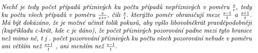 Zlatá věta Bernoulli ji nazýval Zlatá věta Označení Zákon