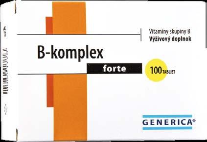 B5, B6, B7) vrátane kyseliny listovej (B9) a vitamínu B12.