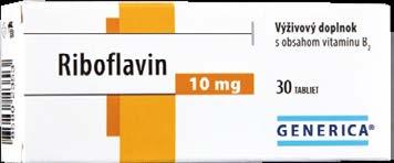 VITAMÍNY SKUPINY B Thiamin 30 a 60 tabliet 14+ Jedna tableta obsahuje 50 mg vitamínu B1.