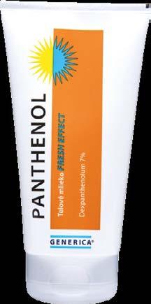Panthenol fresh effect telové mlieko 150 ml Obsahuje Panthenol 7%, Cryogenyl a