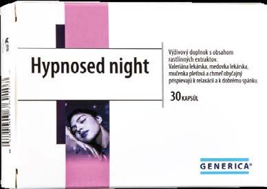 Hypnosed night 30 kapsúl 10+ Prírodný nenávykový produkt pre relaxáciu a pokojný spánok.
