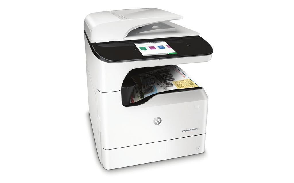 Datový list Multifunkční tiskárna HP PageWide Pro 777z Nová éra cenově dostupných barevných tiskáren s vysokou produktivitou a silným zabezpečením Tržní prostředí se rychle vyvíjí, proto je důležité