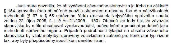 VITA Koordinované stanovisko Obsah závazného stanoviska Stanovisko MV Č. j. MV-152128-3/LG-2016 ze dne 10.