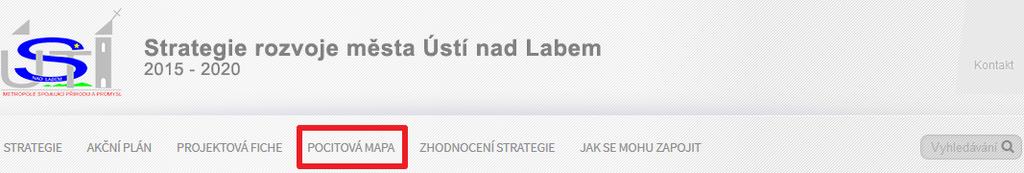 1. KDE POCITOVOU MAPU NAJDU? Pocitová mapa je dostupná z webu Strategie rozvoje města www.strategie-usti.cz (sekce POCITOVÁ MAPA). 2.