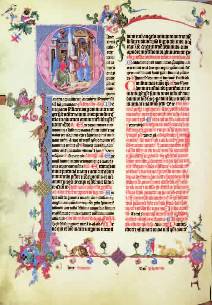 Liber viaticus Praha 2. polovina 50. let 14. století 319 pergamenových listů 43,5 x 31 cm Knihovna Národního muzea, Praha XIII a 12 Za vlády Karla IV. došlo k velkému rozvoji knižní malby.