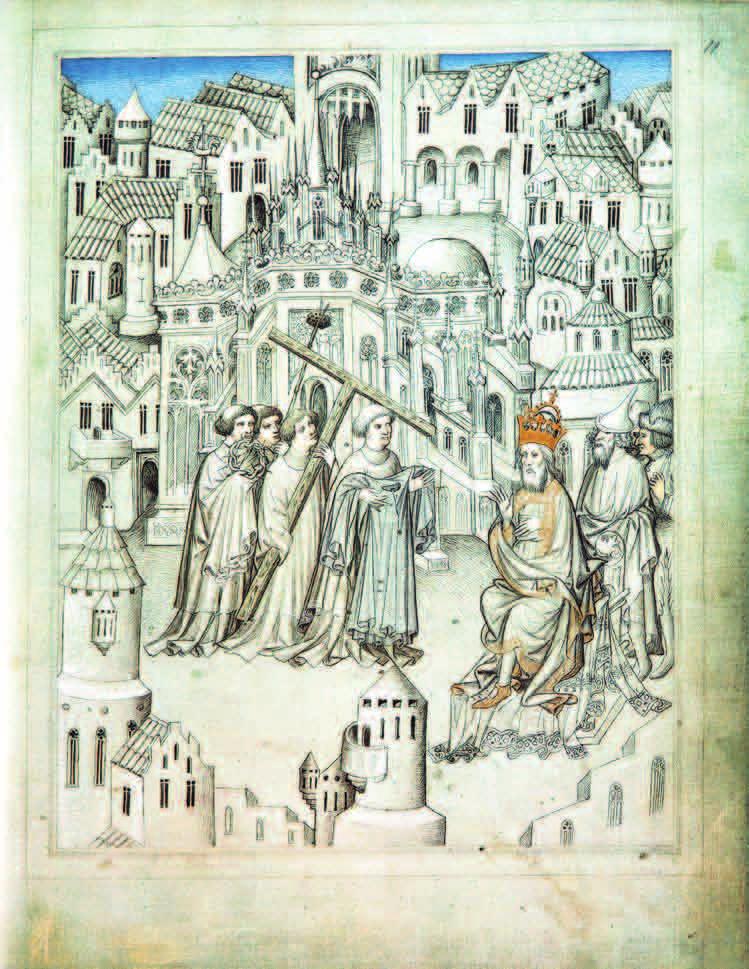 Kniha úžasných putování Jana z Mandevillu Praha 1410-1420 16 pergamenových listů 22,5 x 18,1 cm British Library, Londýn Ms. add. 24.