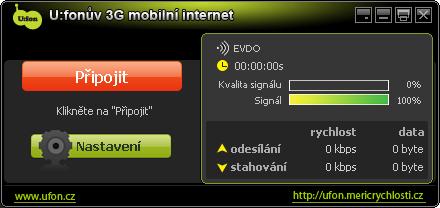 Připojení k internetu 2.1 Připojení Připojte modem do počítače a poté dvojklikem spusťte U:fonův 3G mobilní internet na ploše.