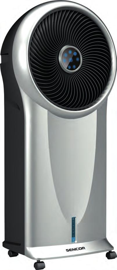 Letní ventilátory SFN 9011SL Ochlazovač vzduchu 4 funkce v jednom: - letní ventilátor - zvlhčovač vzduchu - ochlazovač vzduchu - funkce Ionizace (efekt svěžího vzduchu po dešti") Možnost vypnutí