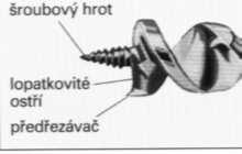 Obr. 89: Hadovitý vrták jednochodý Sukovník Sukovník se používá pro odvrtávání suků a jiných vad