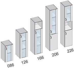 Skříně se zásuvkami pro závěsné desky š = 798 mm S4 Skříně s plnými dveřmi š = 400 mm TB T08 25 4 813 TB S4R 082 1 844 TB T12 25 5 029 TB S4R 122 2 220 TB T16 25 5 441 TB S4R 162 2 659 TB T20 25 7