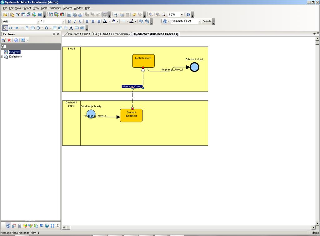 IBM RATIONAL SYSTEM ARCHITECT Obrázek 4 - Pracovní prostředí IBM Rational Architect Základní informace Název IBM Rational System Architect Aktuální verze v11.