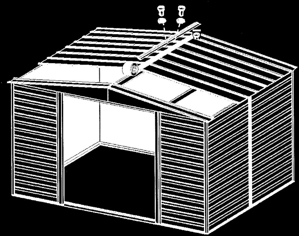 Krok 5 Y8 ctr-cz Montáž střechy 8468 Pravý střešní panel () 8469 Levý střešní panel () 748 Střešní panel () 659 Střešní panel () 8840 Hřeben střechy () (8) () 8469 Levý střešní panel 748 Střešní