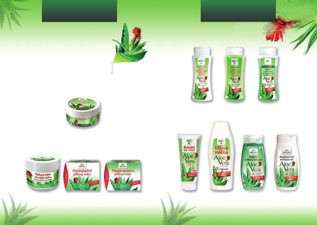 Aloe Vera Aloe Vera Řada je určena pro normální a smíšenou pleť. Extrakt z rostliny Aloe Vera přirozeným způsobem podporuje přirozenou tvorbu kožního mazu a zároveň dodává pleti vitalitu a pružnost.