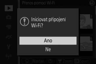 3 Stiskněte tlačítko J. Stisknutím tlačítka J dokončete operaci. Zobrazí se dialog pro potvrzení. 4 Vyberte možnost Ano. Vyberte možnost Ano a stiskněte tlačítko J.