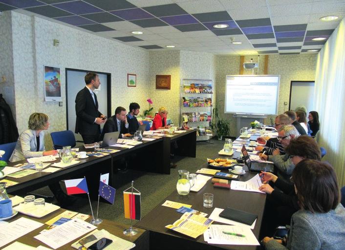 Zpravodaj Euroregionu Krušnohoří Berichterstatter der Euroregion Erzgebirge Dopravní konference přípravný workshop Verkehrskonferenz Vorbereitungsworkshop V sídle Okresní hospodářské komory Most se