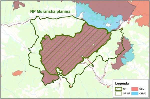 Prehľad národných SR NP Muránska planina - vyhlásený 1997 (CHKO 1977) - výmera: NP 20 318 ha, ochranné pásmo: 21 698 ha - geomorfologicky významné krasové