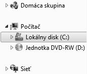 Spustite program Windows Prieskumník. 2. V ľavom paneli kliknite na disk označený písmenom C. 3.