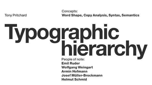 Písmo a typografia Hierarchia v typografii Písma a text by nemali byť vždy rovnako veľké.