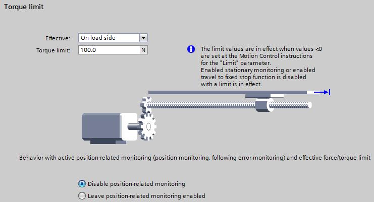 Motion control se SIMATIC S7-1500 T-CPU technologické objekty omezení momentu a nájezd na