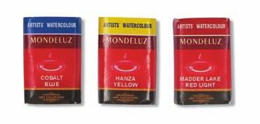 95 MONDELUZ 8 g 163600-163623 24 colours / barev Artists watercolours / Künstleraquarellfarben / Художественные акварельные краски / Umělecké akvarelové barvy odstín tint 016360000000 1 pc 025203