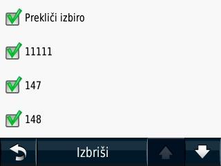 b) Če je v mapi še kakšna druga datoteka razen»current.gpx«,»position.gpx«in ravno dodane, jo izbrišite. c) Odklopite aparat iz računalnika. d) Vključite aparat in ga spet izključite.