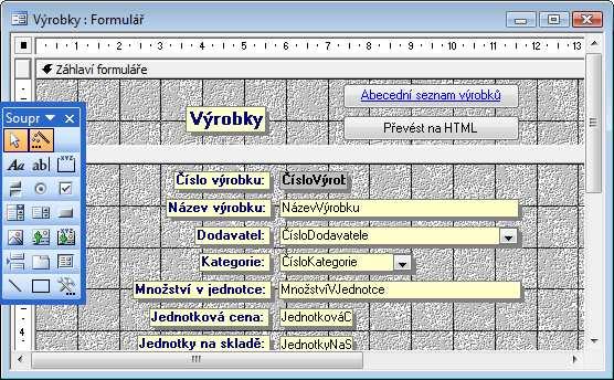 FORMULÁR umožňuje iný pohľad na údaje v databáze, iné usporiadanie údajov pre prehliadanie, vkladanie, alebo úpravy.