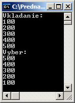 Príklad pre adaptér stack #include <iostream> #include <list> #include <stack> using namespace std; int main(){ stack<int, list<int> > intstack; cout << "Vkladanie:" << endl; for